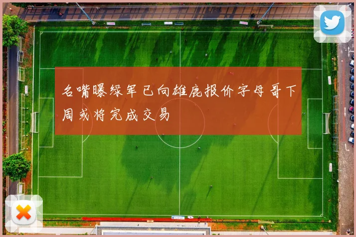 名嘴曝绿军已向雄鹿报价字母哥下周或将完成交易